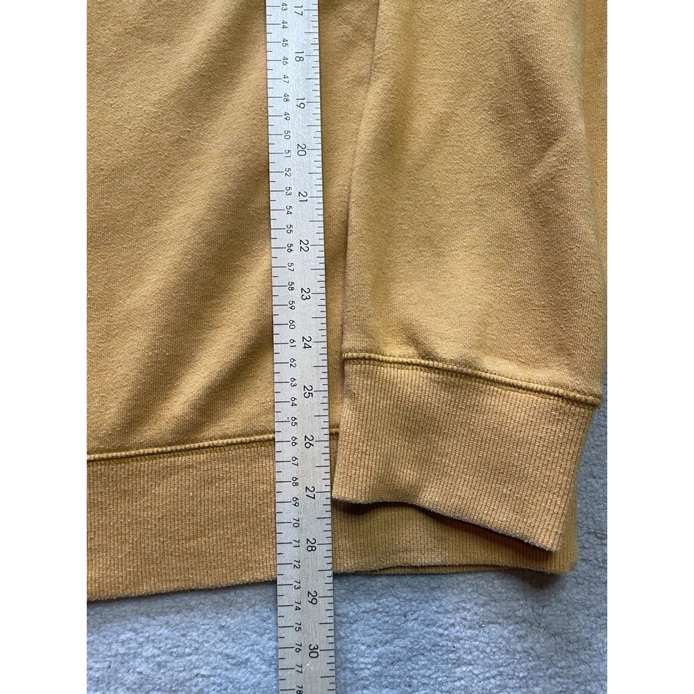 The North Face Men's Crewneck Sweatshirt XL Mustard Yellow Casual Pullover - Picture 3 of 12